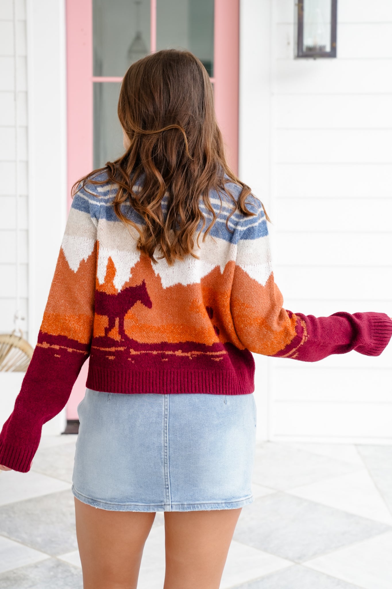 Restock! Western Theme Long Sleeve Button Down Cardigan