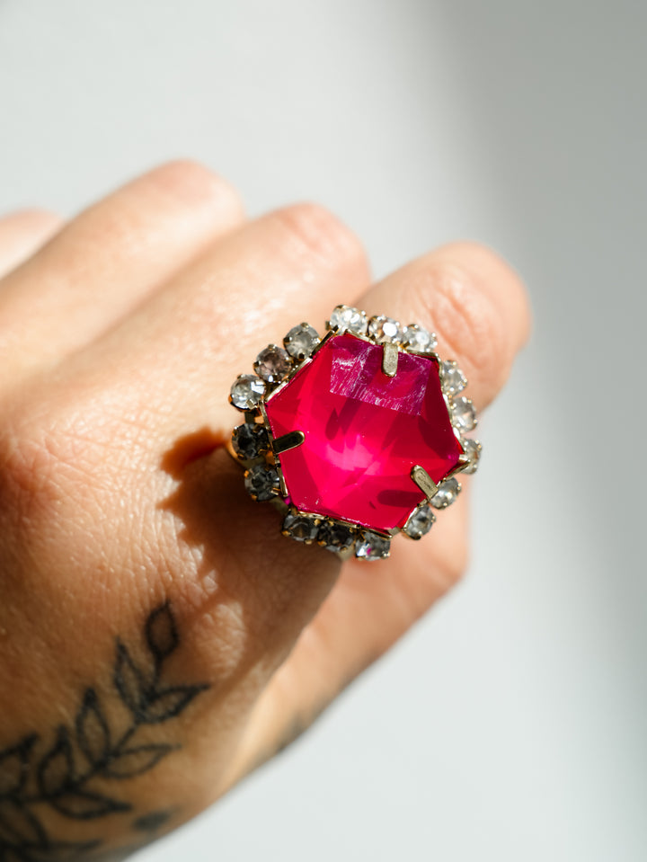 SIENNA by Tova Valley Ring In Bright Peony