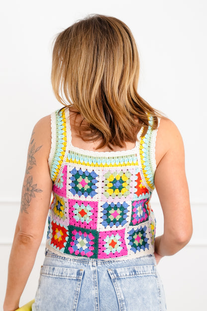 Crochet Granny Square Tank Top