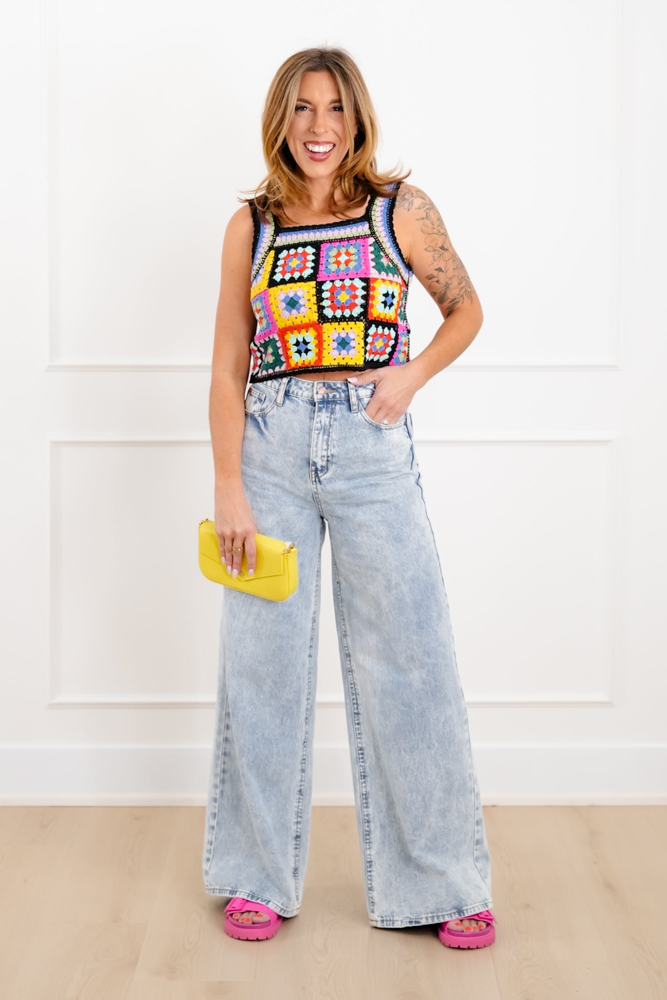 Crochet Granny Square Tank Top