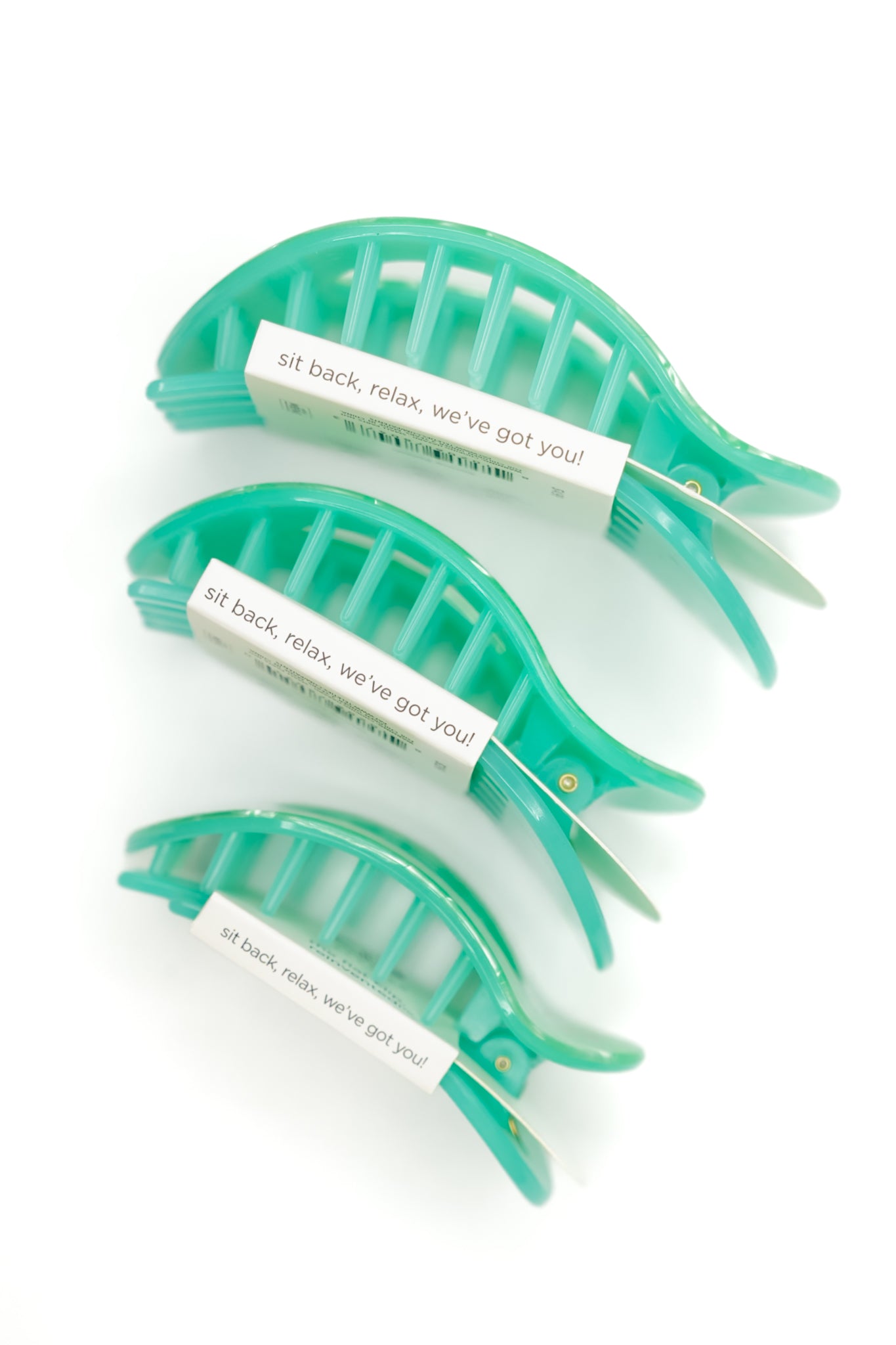 Teleties Flat Round Spring Splash Hair Clips *Final Sale*