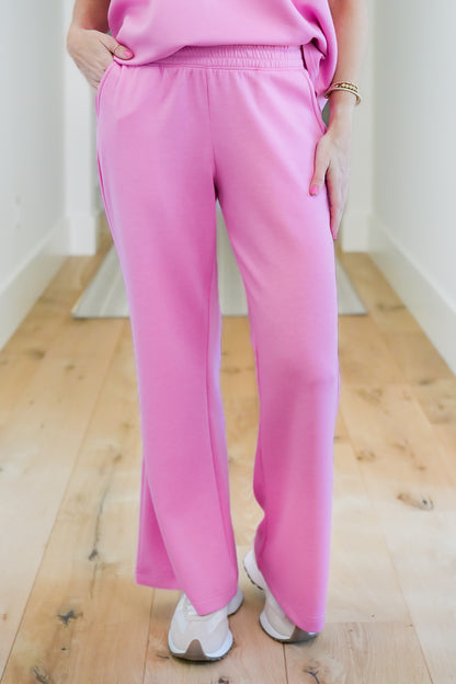 Door Buster! Zenana Scuba Curbed Hem Top & Pants Set