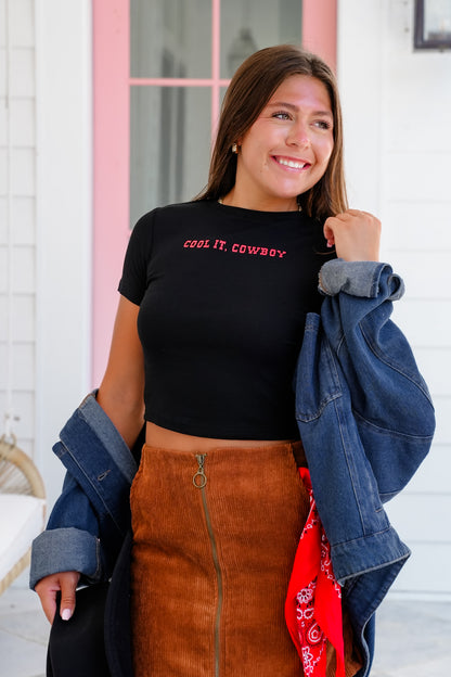 Short Sleeve "Cool It, Cowboy" Graphic Tee