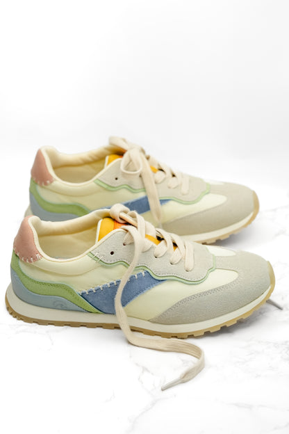 Blowfish Mixed Texture Panel Lace Up Sneaker