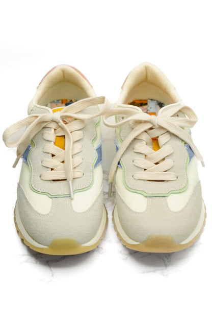 Blowfish Mixed Texture Panel Lace Up Sneaker
