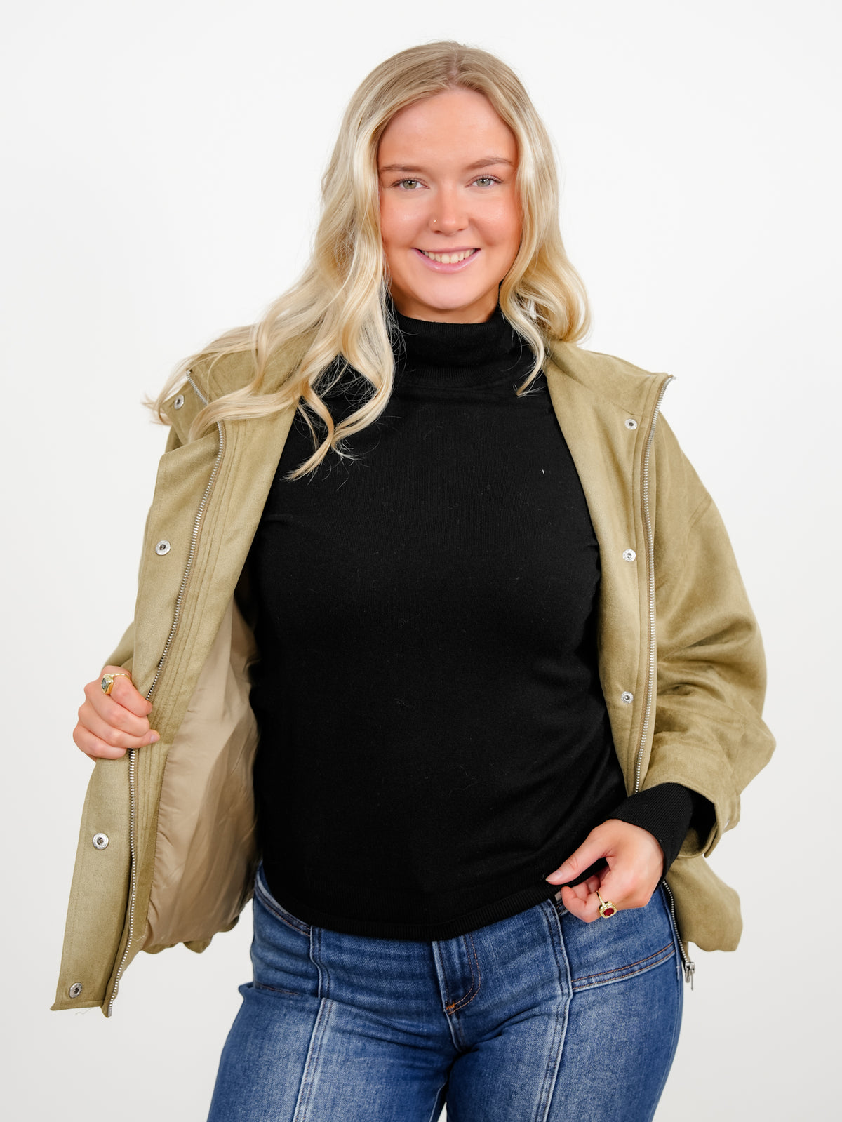 Ribbed Long Sleeve Turtle Neck Sweater