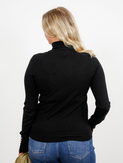 Ribbed Long Sleeve Turtle Neck Sweater
