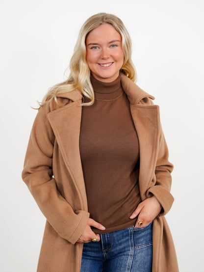 Ribbed Long Sleeve Turtle Neck Sweater