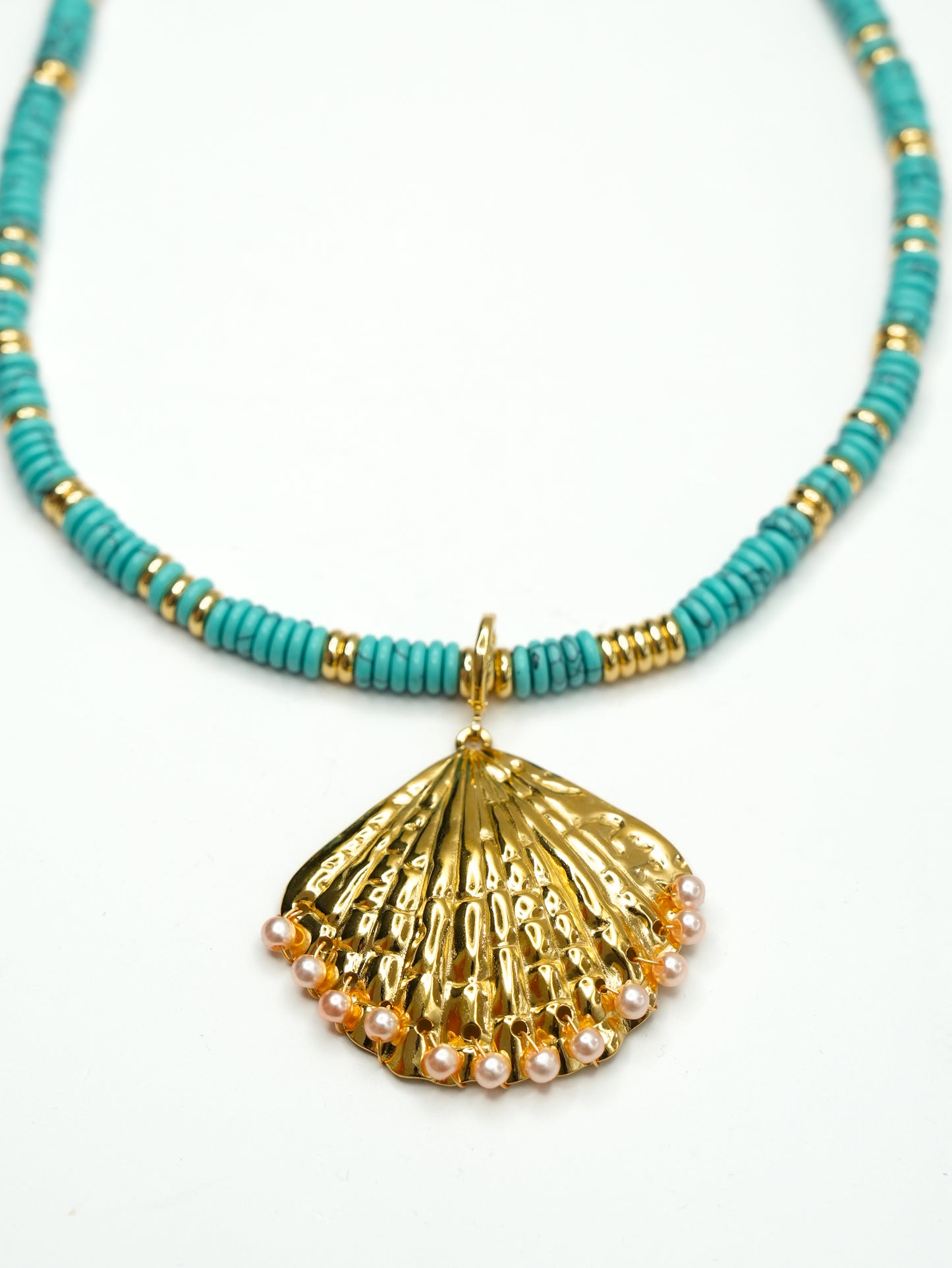 Gemelli Sunlee Turquoise Shell Necklace