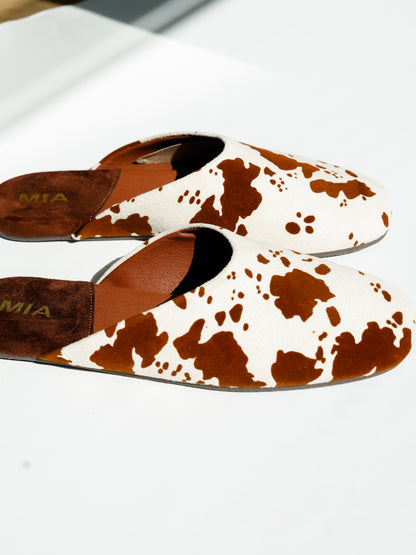 MIA Suede Slip On Mule - Freckled Poppy