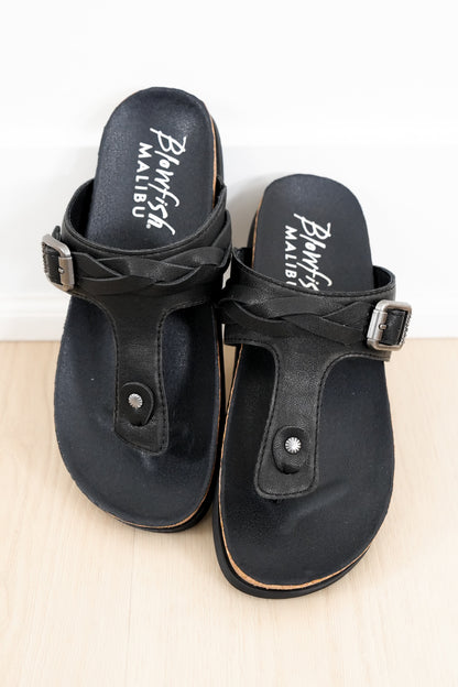Blowfish Adjustable Buckle Cork Footbed Thong Sandal