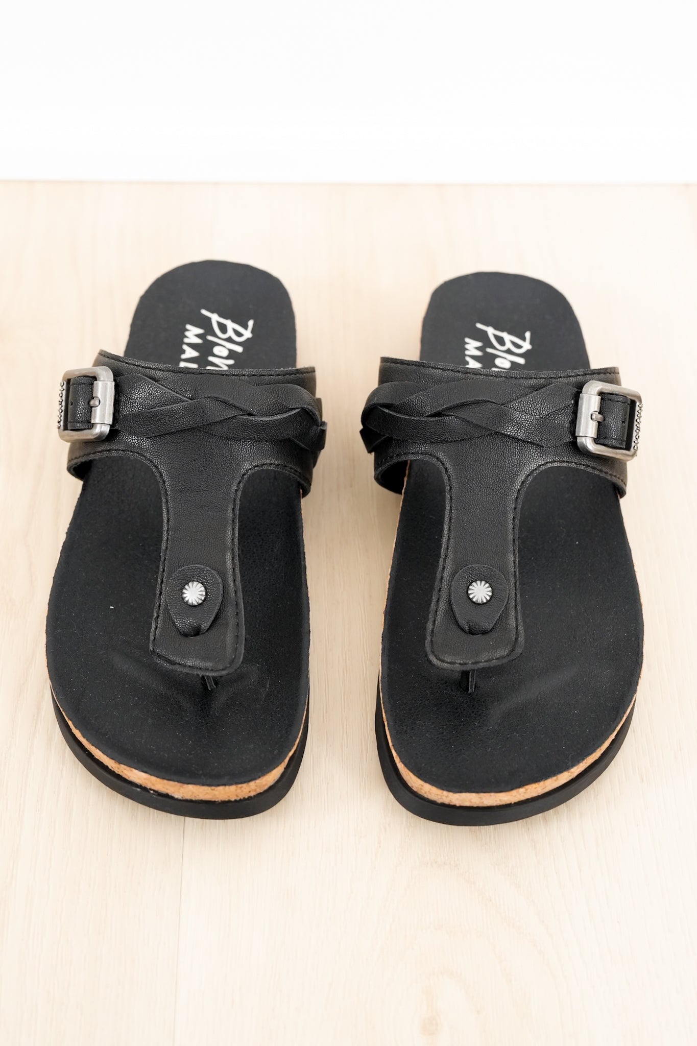 Blowfish Adjustable Buckle Cork Footbed Thong Sandal