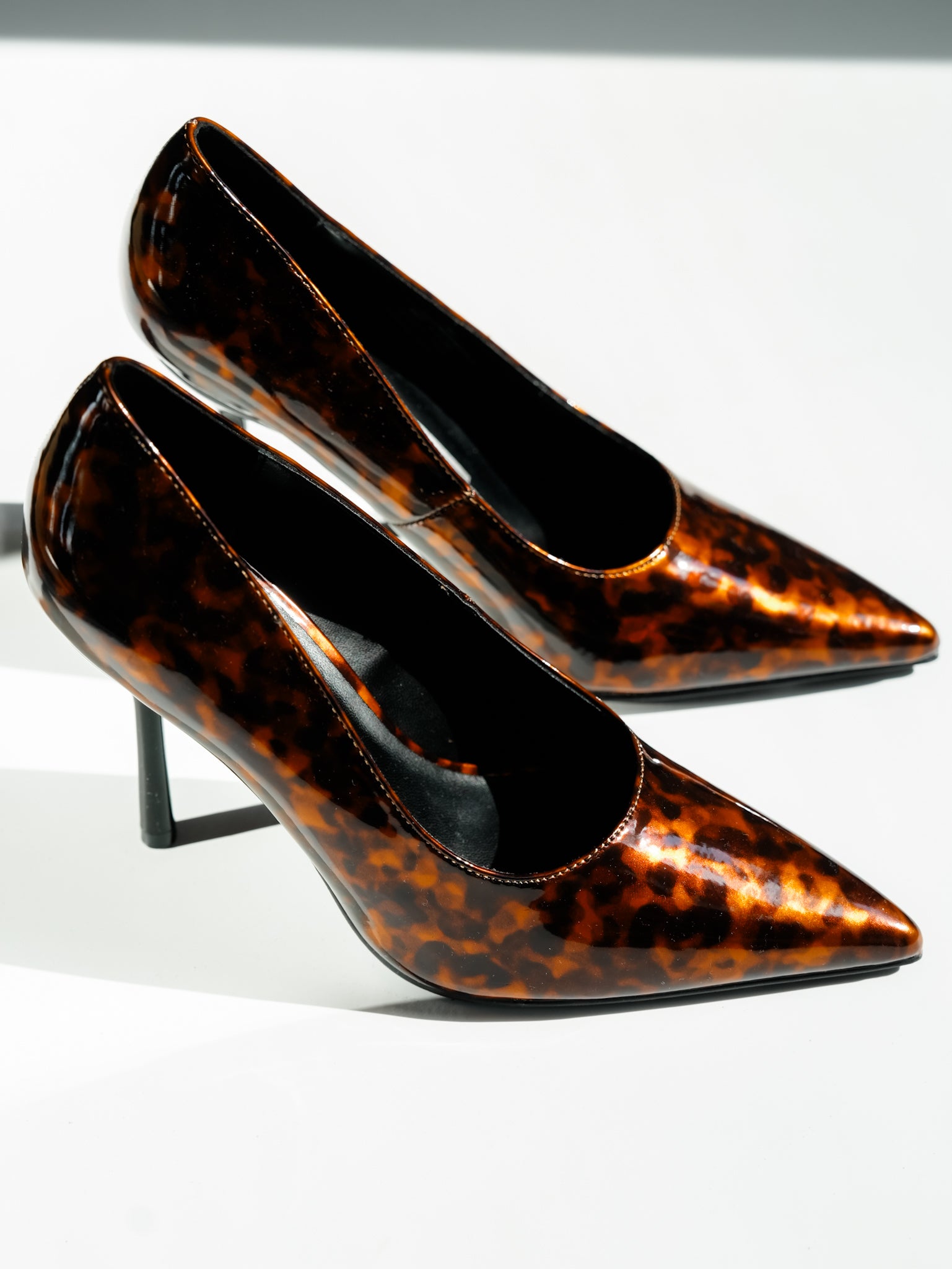 MIA Pointed Toe High Heel Pumps - Freckled Poppy