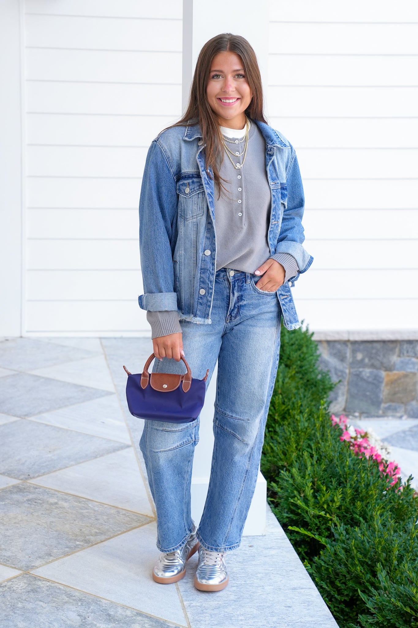 Henley Long Sleeve Button Up Sweater