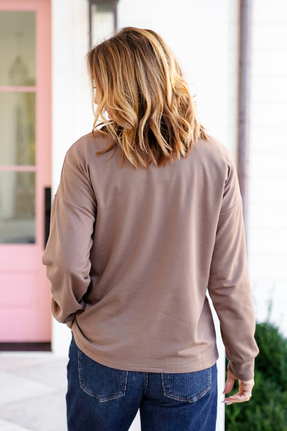 Plus/Reg Long Sleeve Sweatshirts with Horse Shoe Print