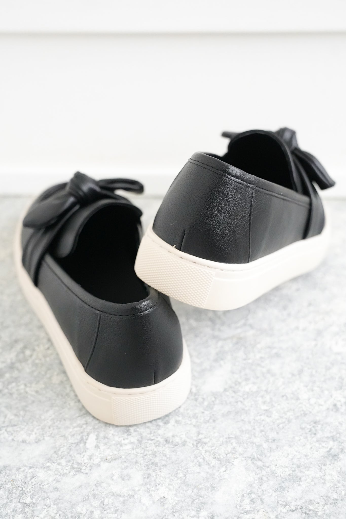 Corky's "Why Knot" Vegan Leather Slip On Loafer Sneaker with Tied Knot