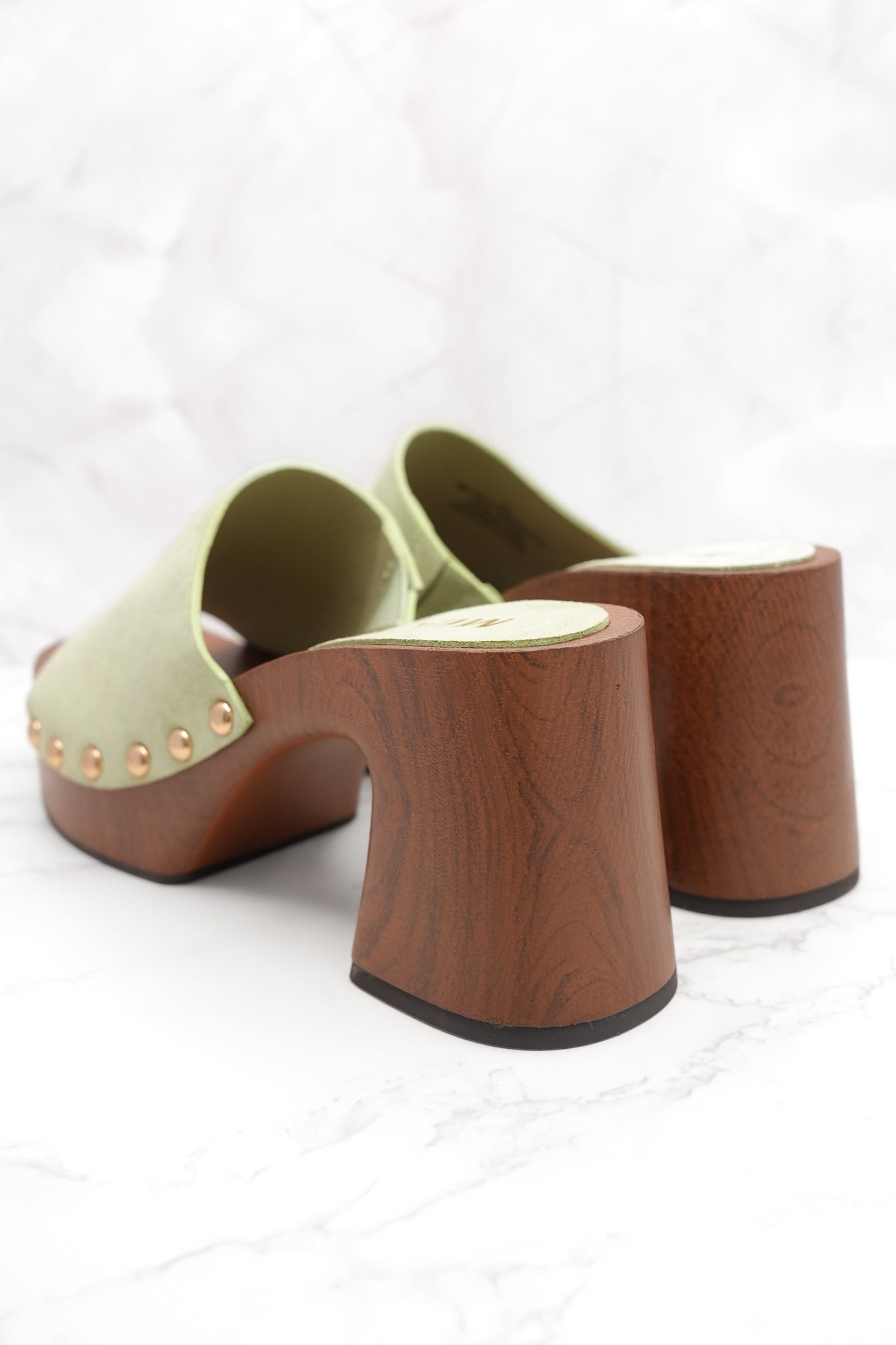 MIA Vegan Suede Chic Slide Platform Heel