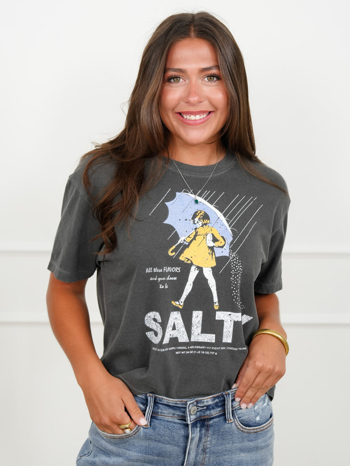 Plus/Reg Short Sleeve "Salty" Graphic Tee