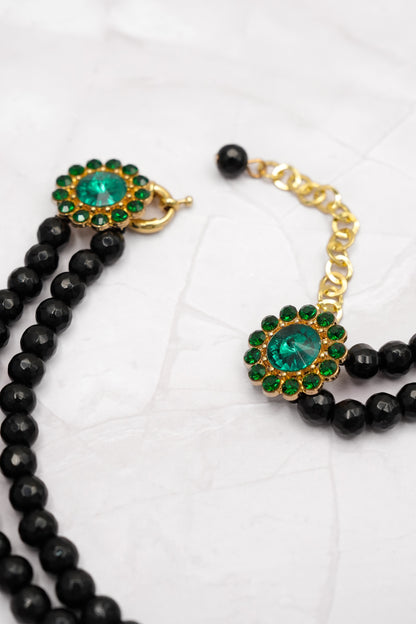 Tiger Head Black Onyx Statement Necklace