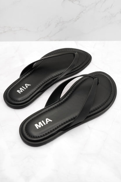 MIA Minimal Vegan Leather Thong Sandal