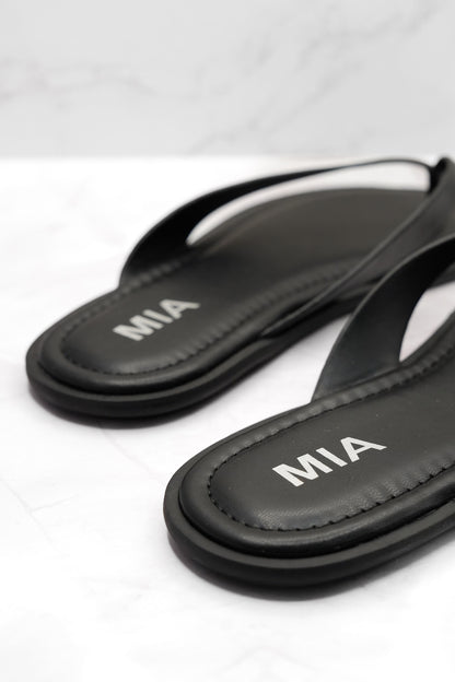 MIA Minimal Vegan Leather Thong Sandal