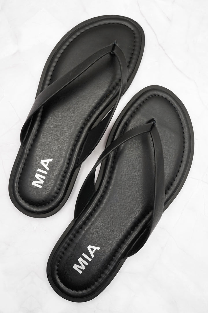 MIA Minimal Vegan Leather Thong Sandal