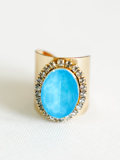 SIENNA by Tova Gold Crystal River Ring - Freckled Poppy