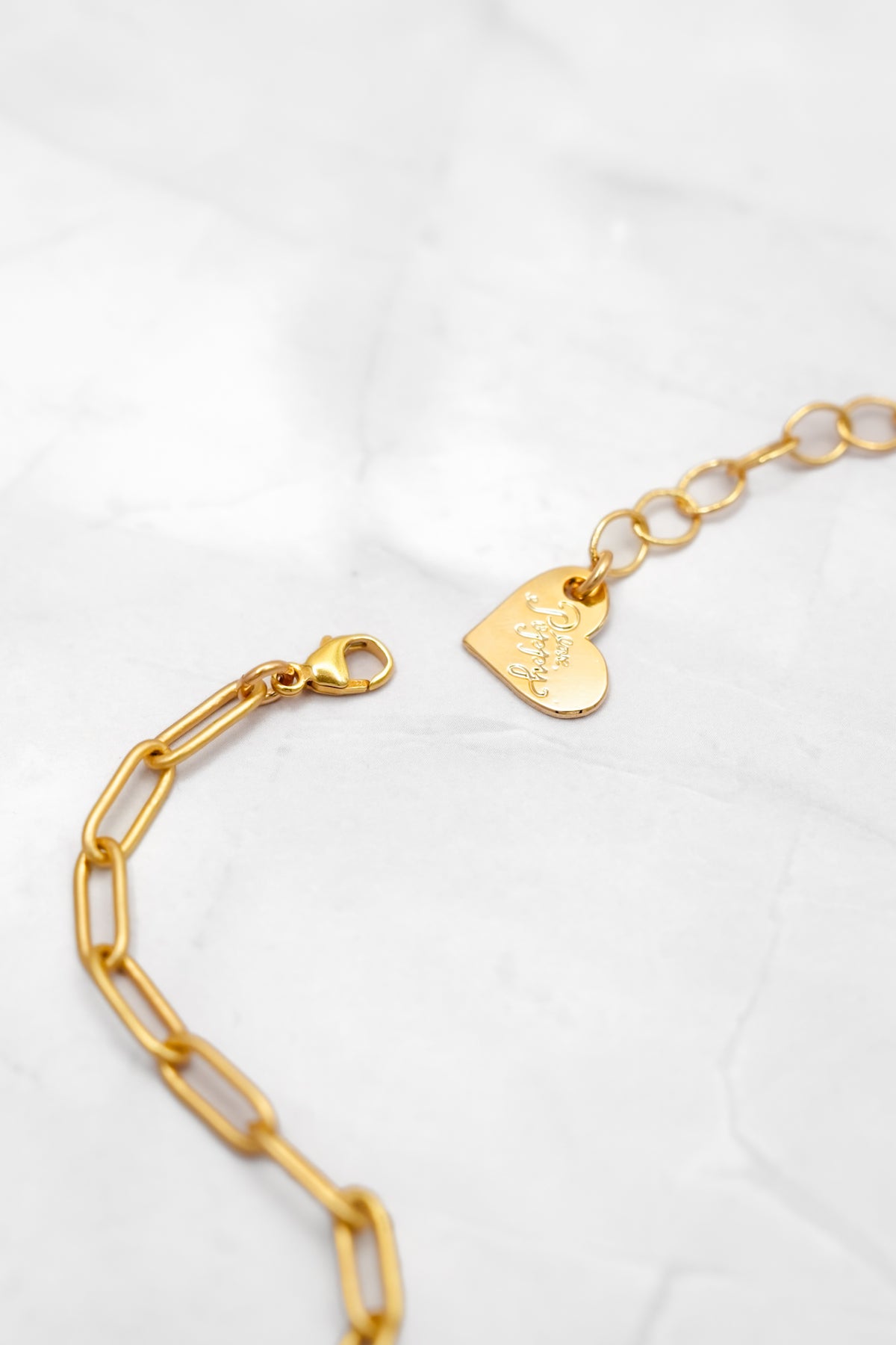 Love, Poppy Moonstone Square Pendent Sun Detail Paperclip Chain Necklace - Freckled Poppy