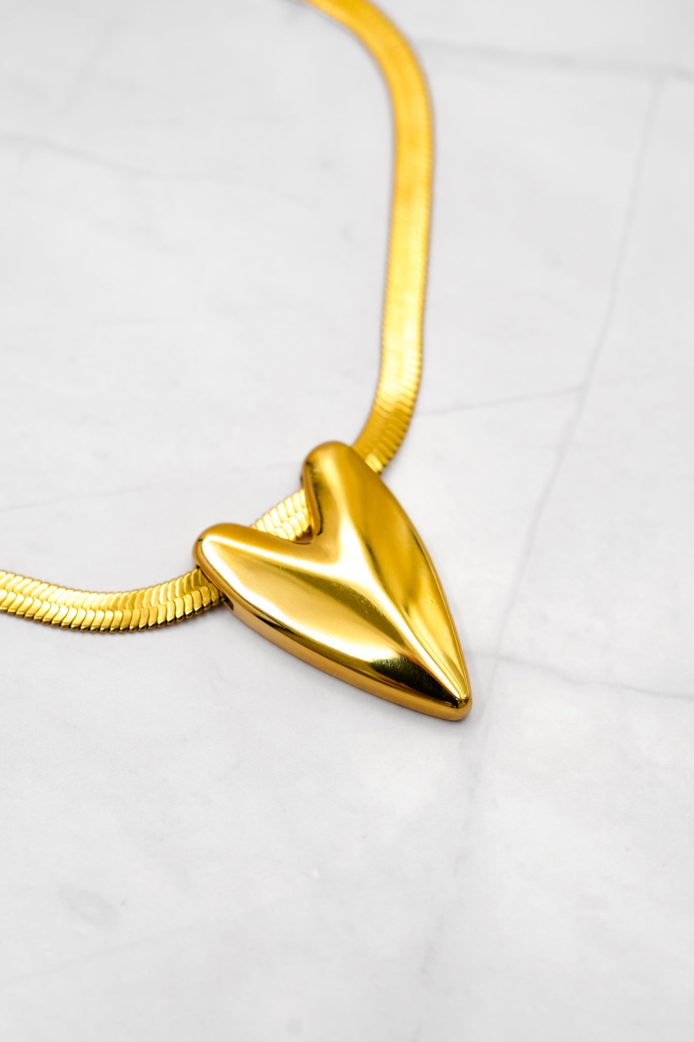 Mila + Stevie Heart Slider Necklace