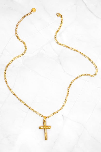 Mila + Stevie Bubble Cross Necklace