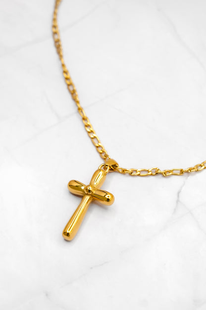 Mila + Stevie Bubble Cross Necklace