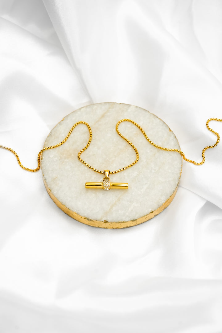 Restock! Mila + Stevie Clear Bar Necklace