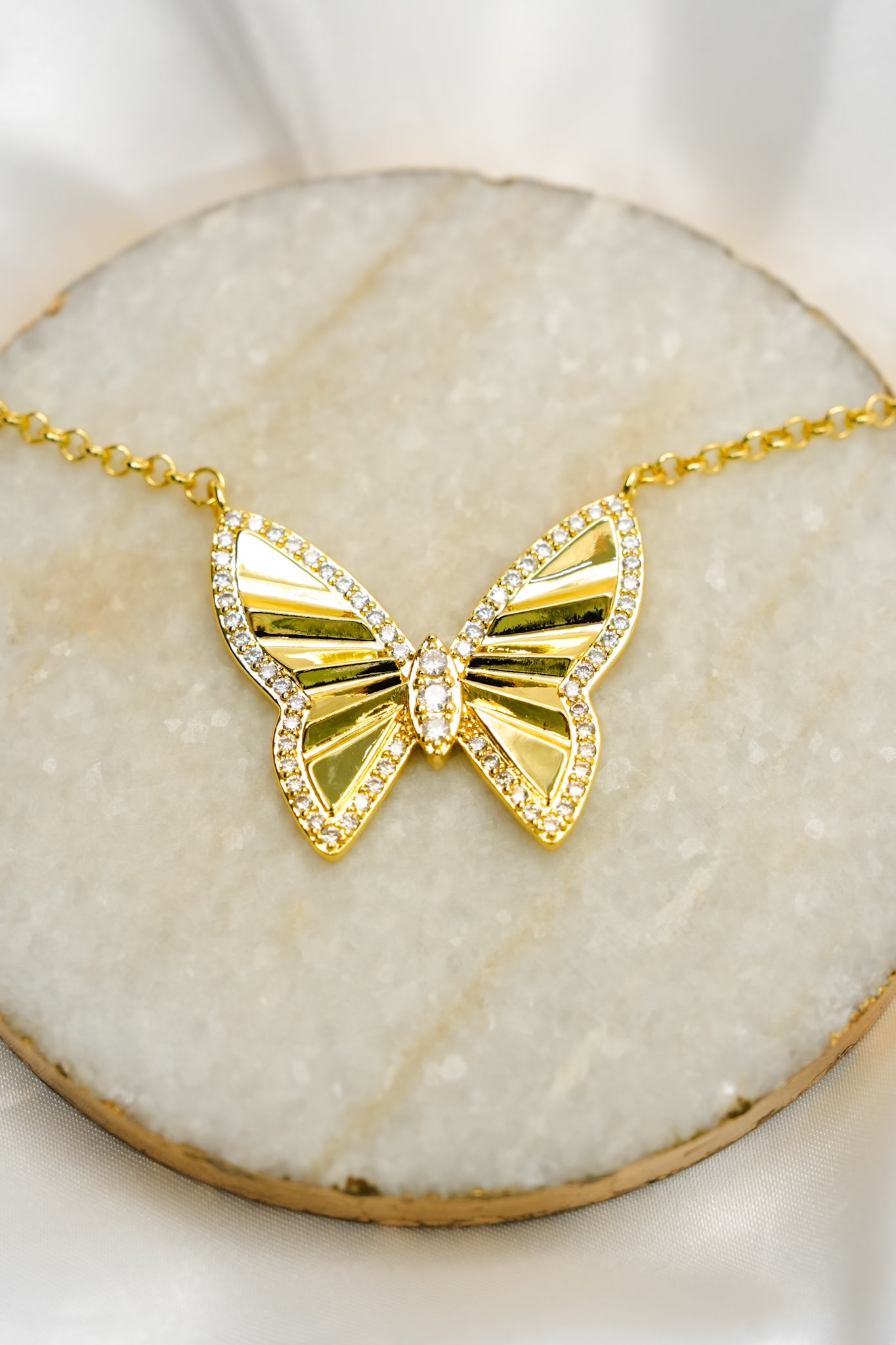 Treasure Jewels Radiant Flight Butterfly Necklace