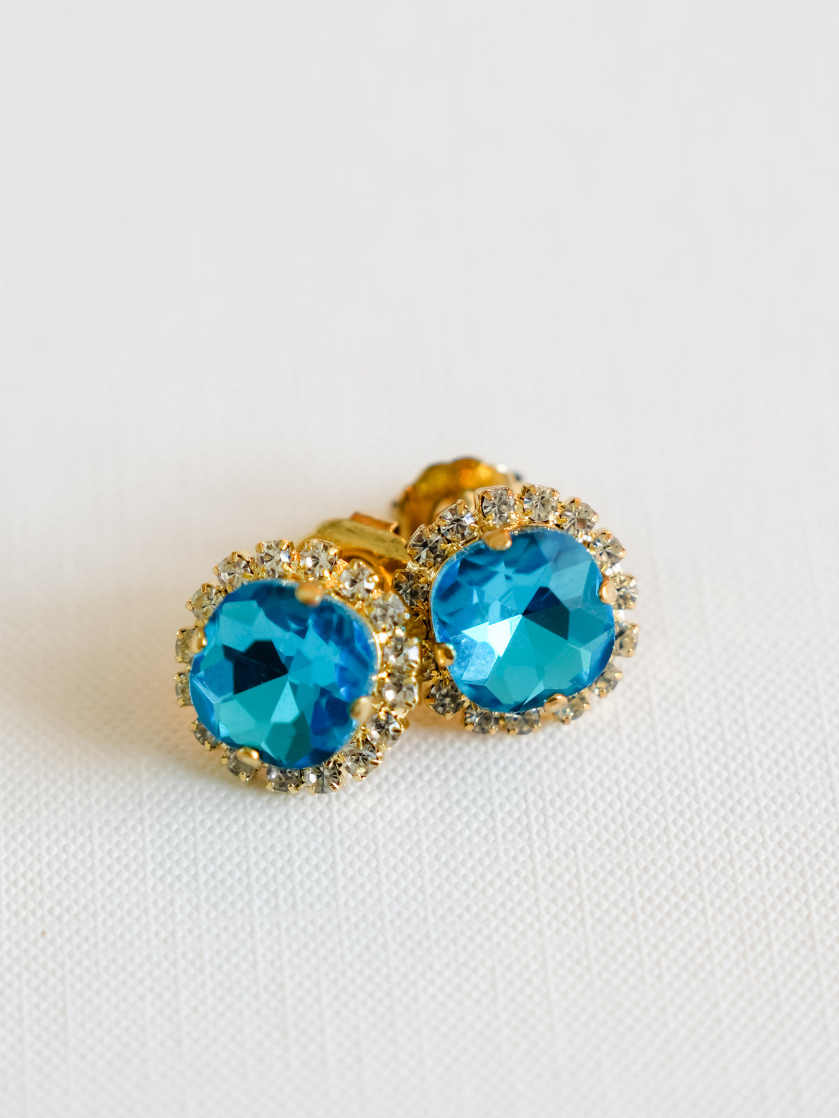 SIENNA by Tova Mega Crystal Studs - Freckled Poppy