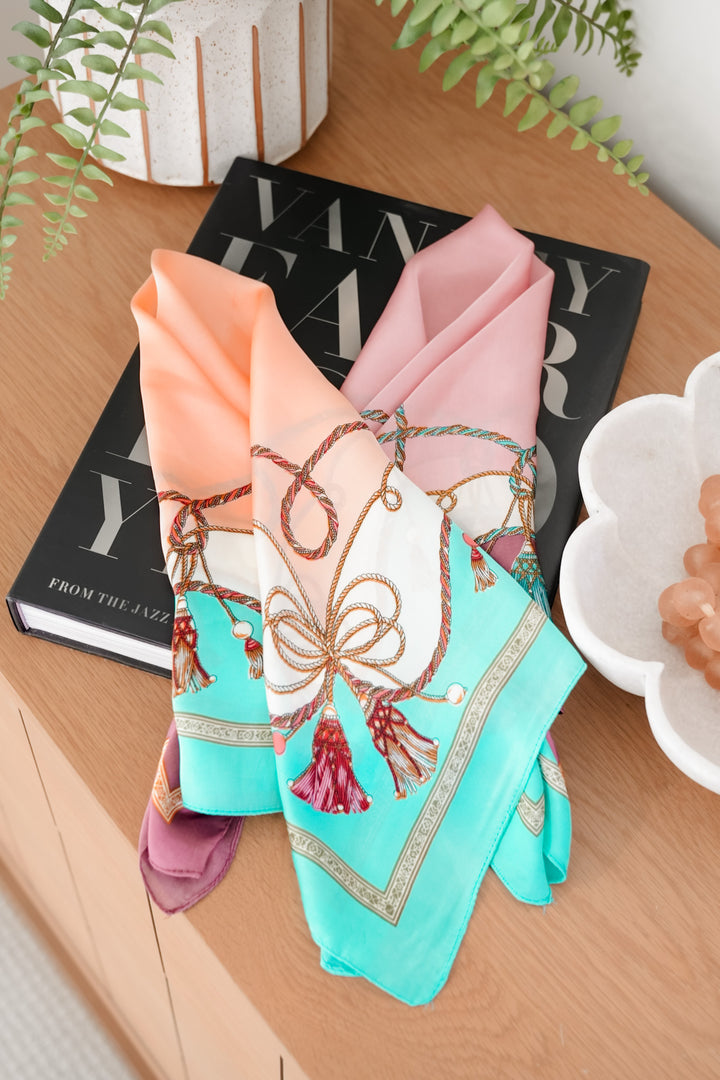 German Fuentes Tassel Design Small Scarf
