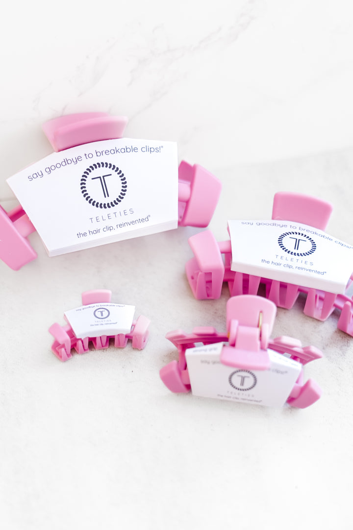 Teleties Merry Pinkmas Hair Clips