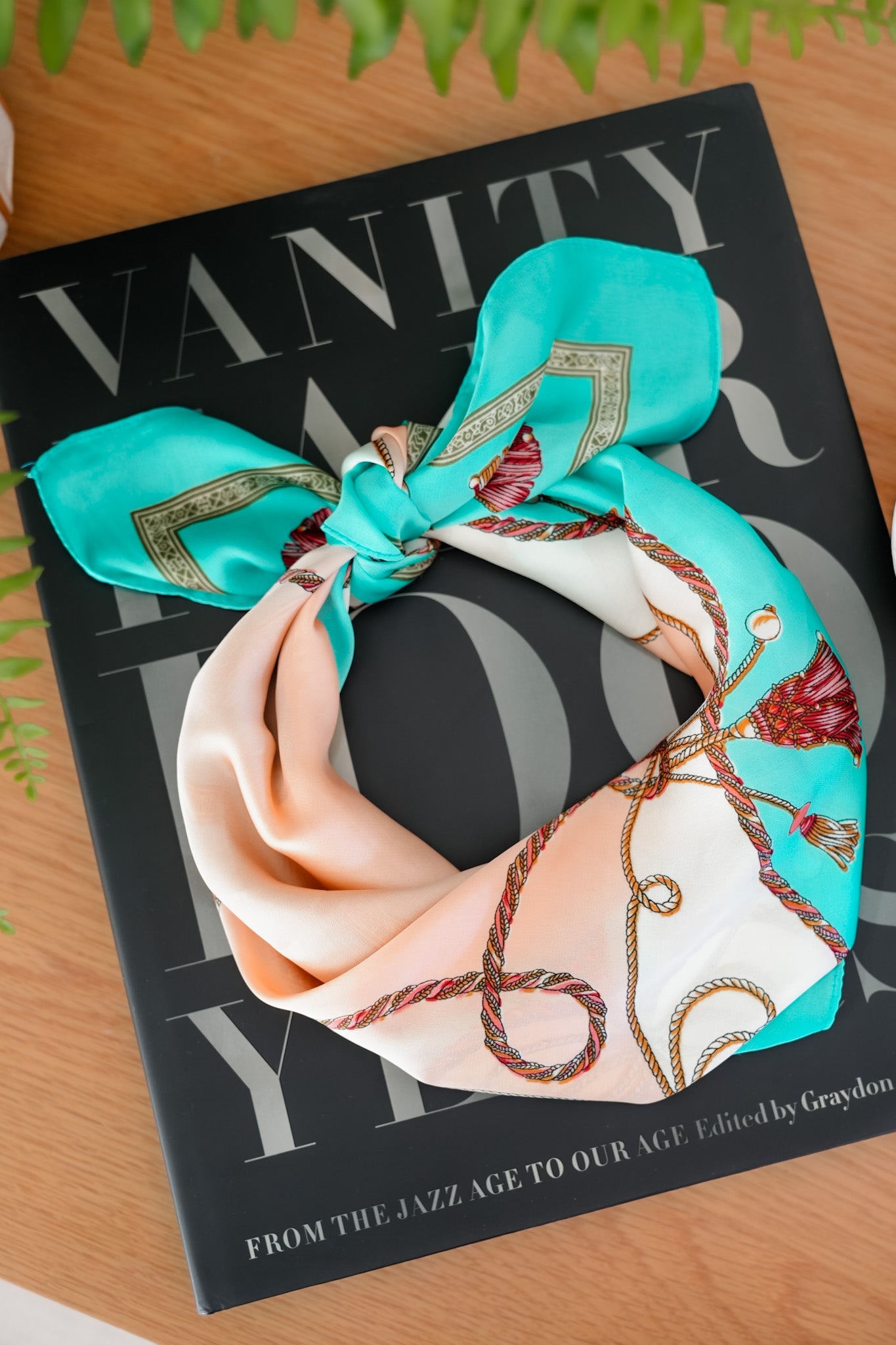 German Fuentes Tassel Design Small Scarf