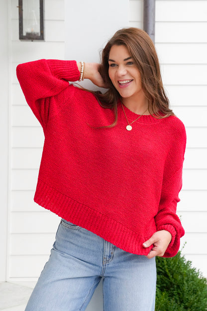 Door Buster! Zenana Oversized Balloon Sleeve Sweater