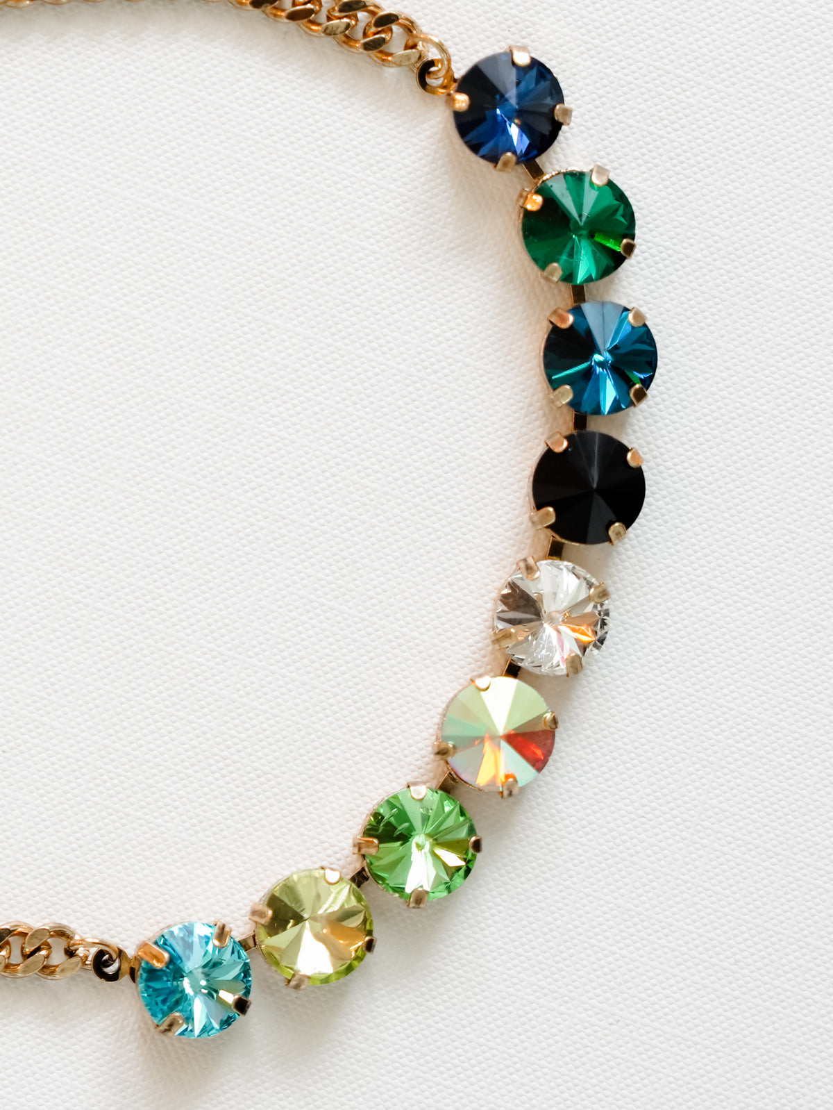 SIENNA by Tova Mini Grace Necklace In Lagoon Mix
