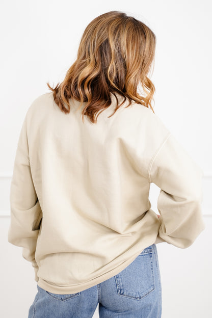 Plus/Reg Long Sleeve "Fit Shaced" Graphic Sweatshirt