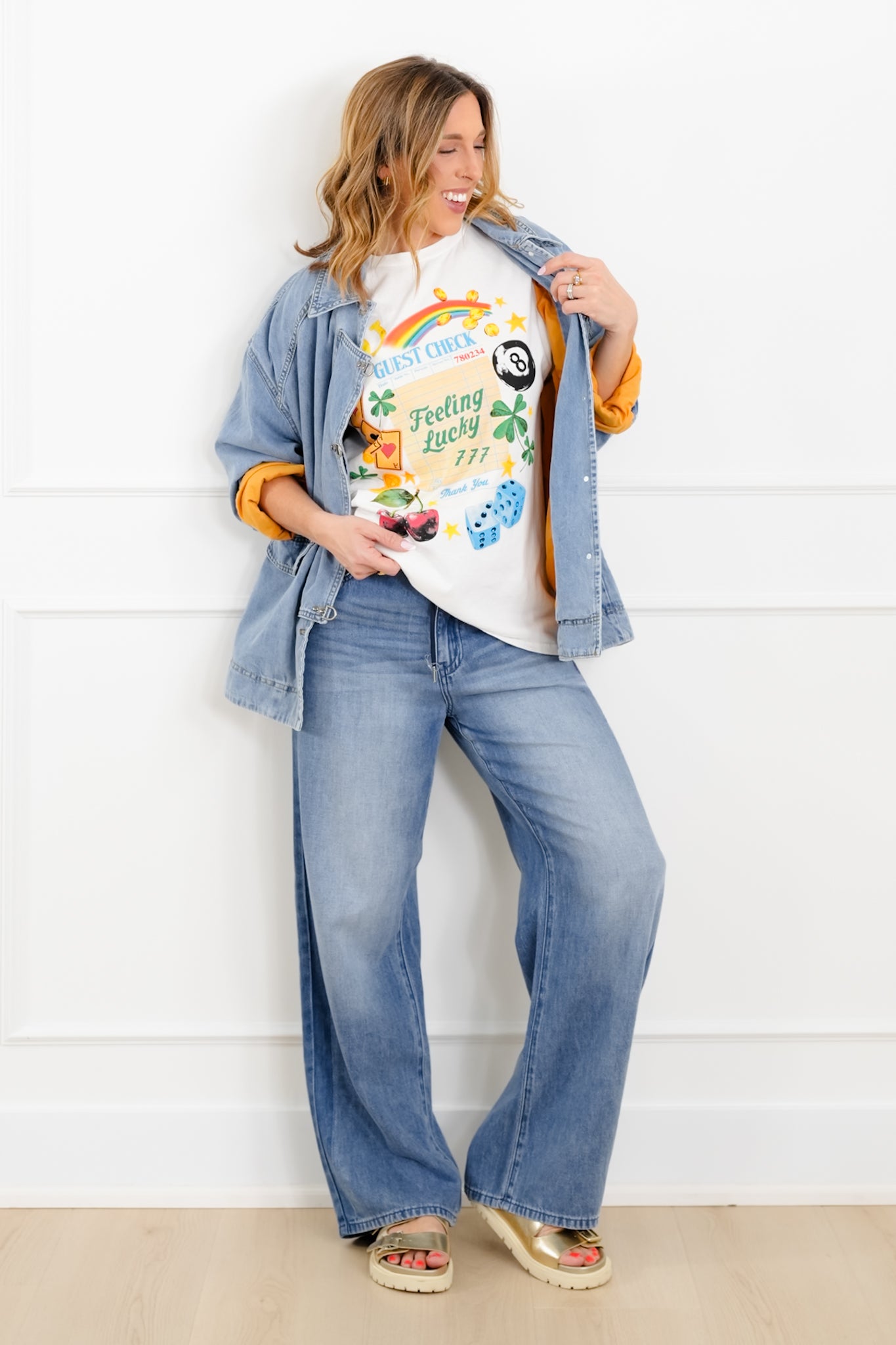 Short Sleeve "Feeling Lucky" Graphic Tee