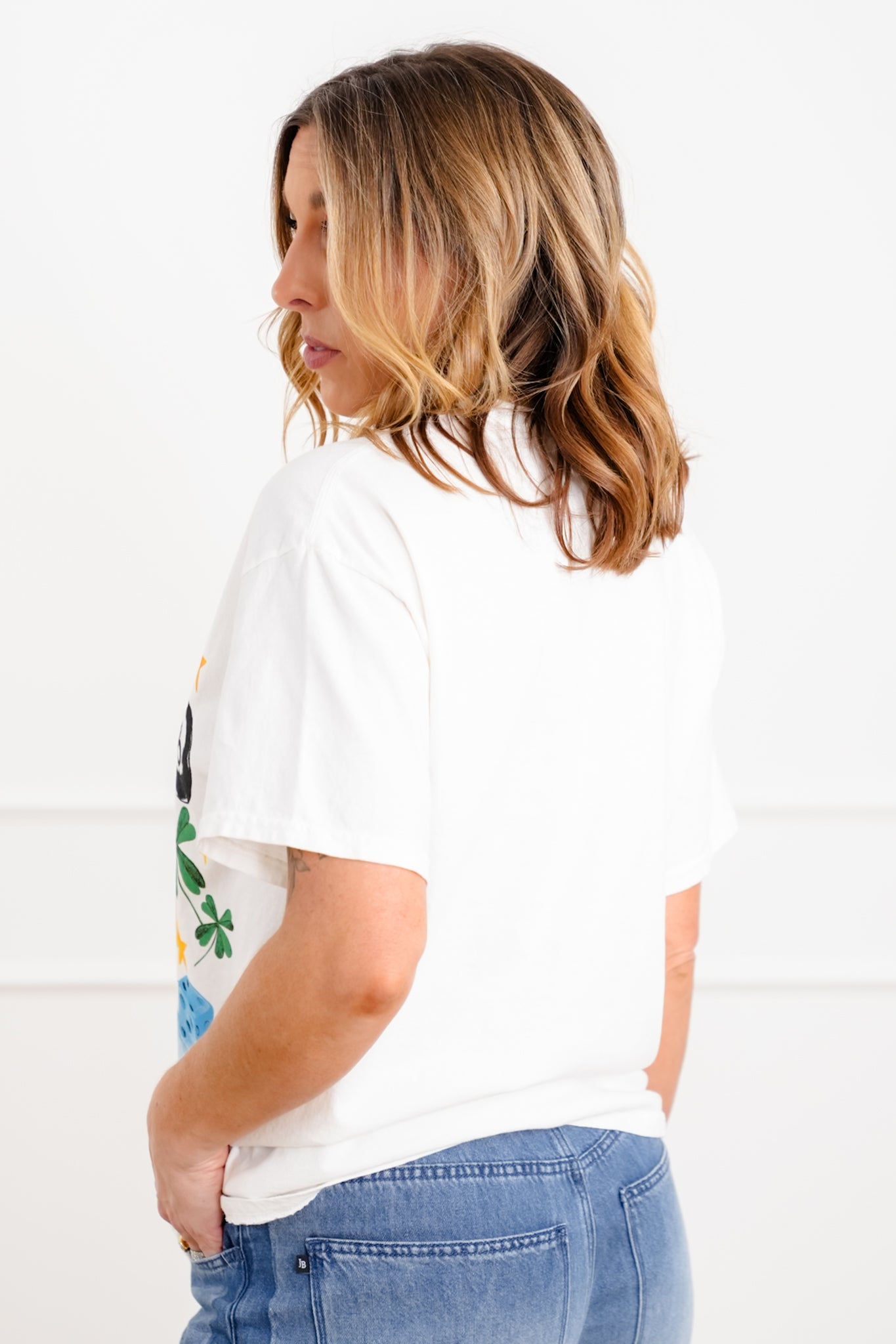 Short Sleeve "Feeling Lucky" Graphic Tee