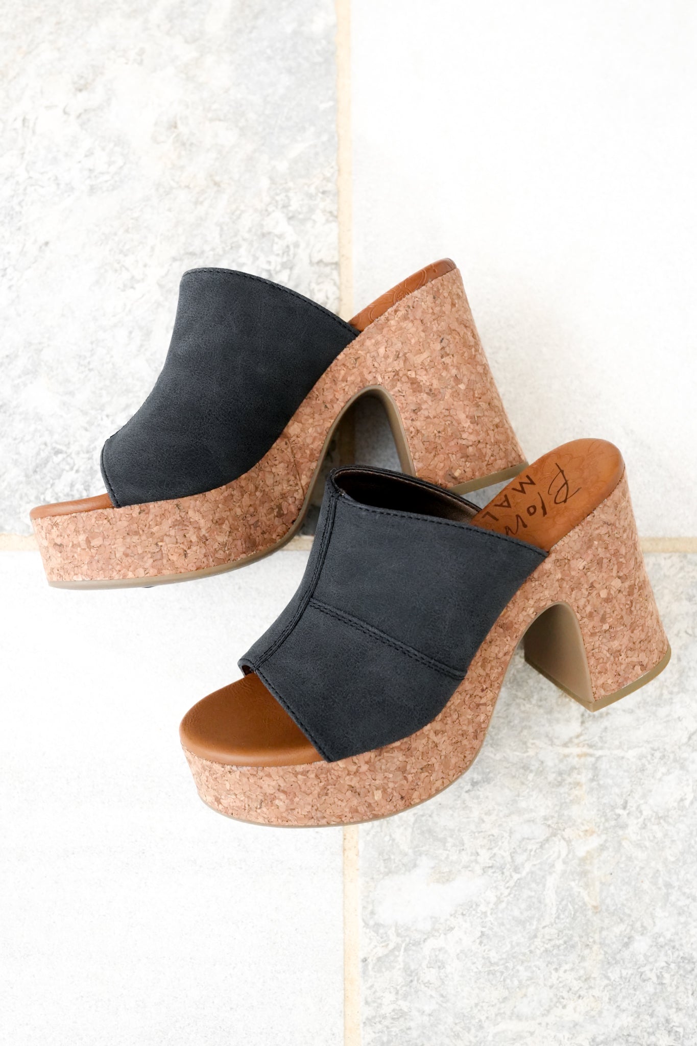 Restock! Blowfish Poznan Chunky Cork Platform Heel Slides