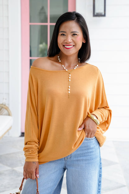 Door Buster! Plus/Reg Long Dolman Sleeve Knit Top