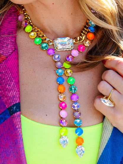 TOVA Split Necklace In Electric Cowboy