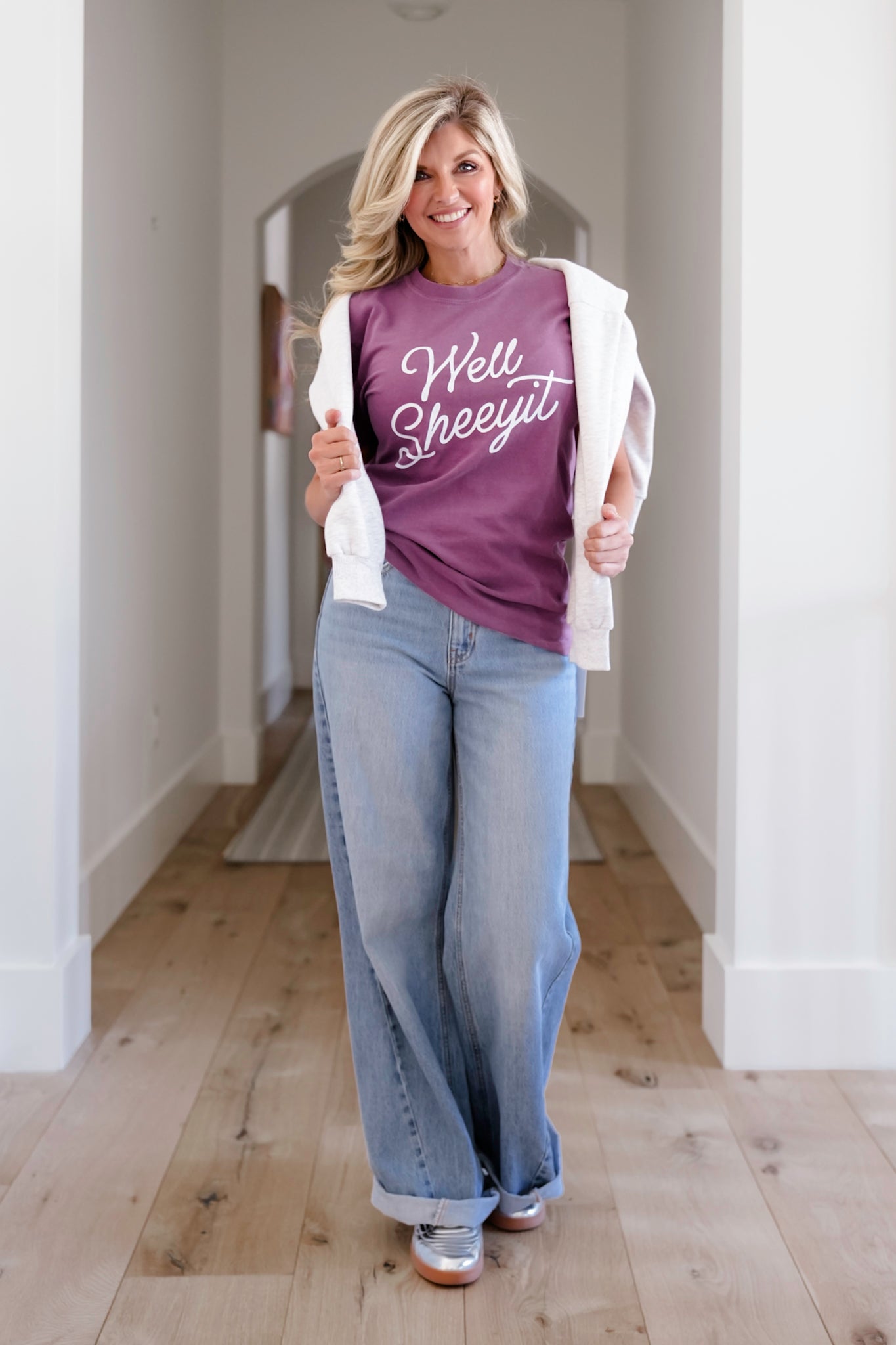 Plus/Reg Short Sleeve "Well Sheeyit" Graphic Tee