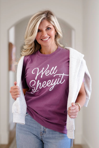 Plus/Reg Short Sleeve "Well Sheeyit" Graphic Tee
