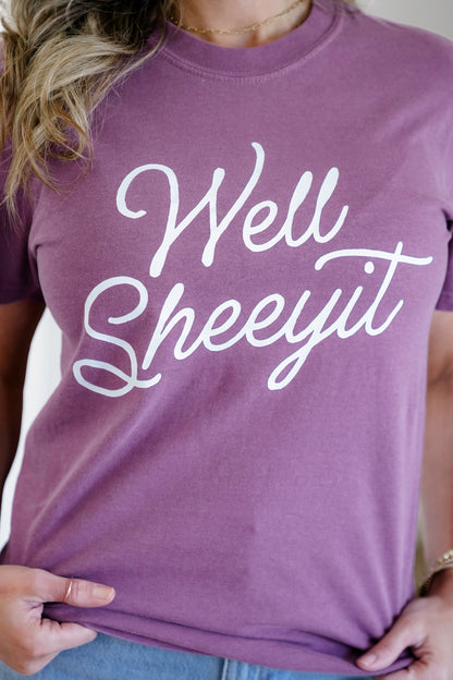 Plus/Reg Short Sleeve "Well Sheeyit" Graphic Tee