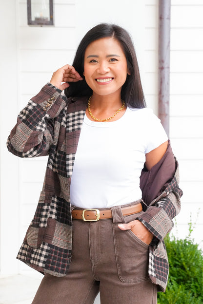 Door Buster! Plus/Reg Solid Basic Short Sleeve Round Neck Top