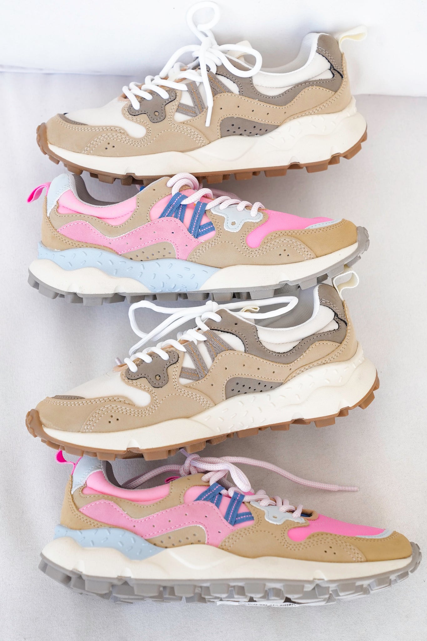MIA Chunky Sole Modern Sneaker with Layered Panel Design